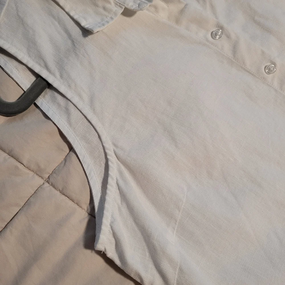 Garnet Hill Linen Shirtdress - Picture 3 of 9
